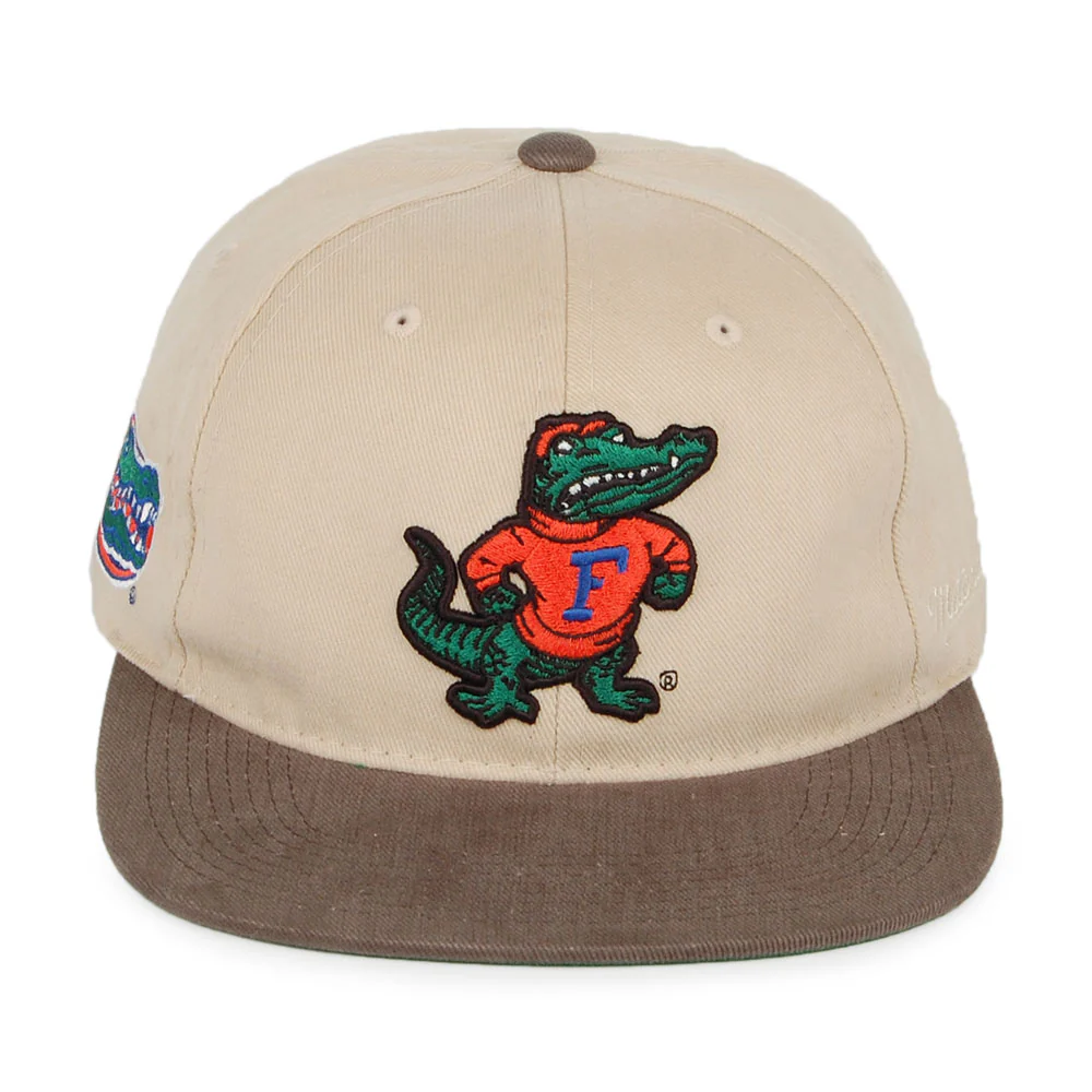 Mitchell & Ness Florida Gators Snapback Cap Blockhead Deadstock - Beige - Image 2