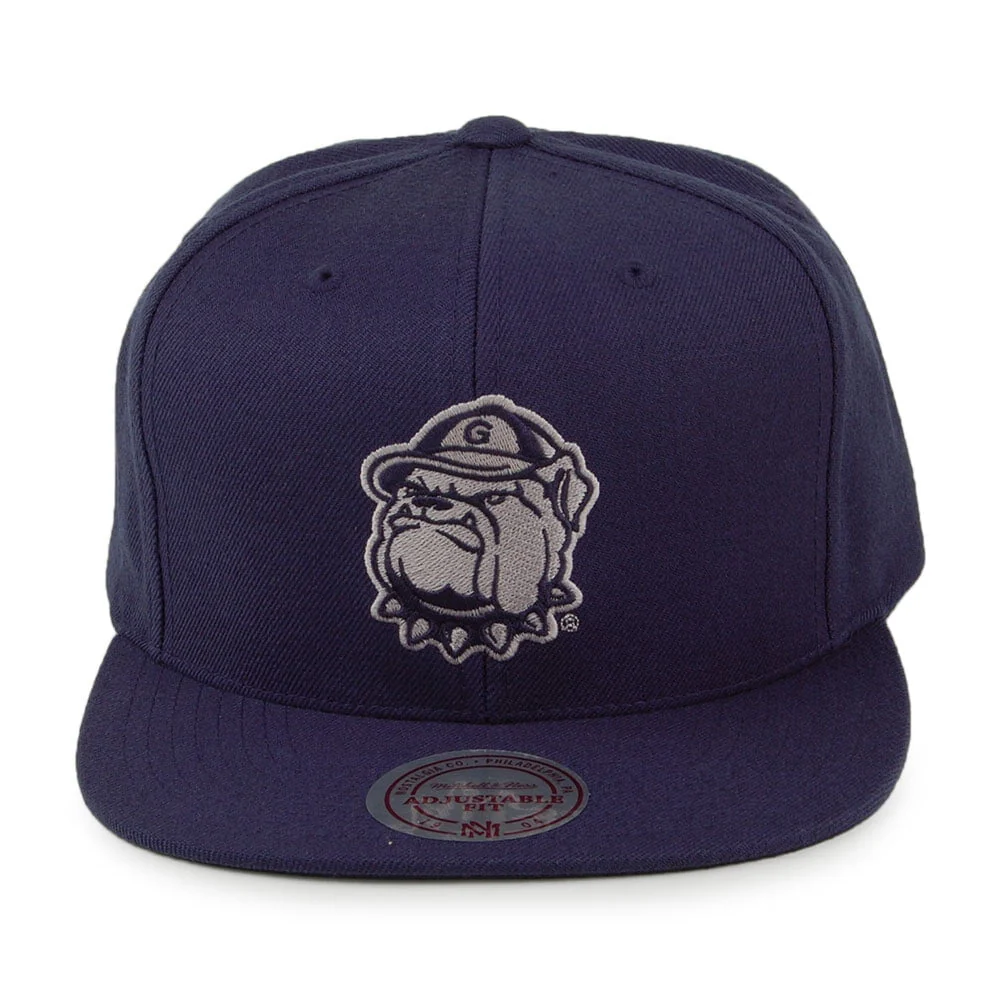 Mitchell & Ness Georgetown Hoyas Baseball Cap - Core Wool Solid - Marineblau - Image 2