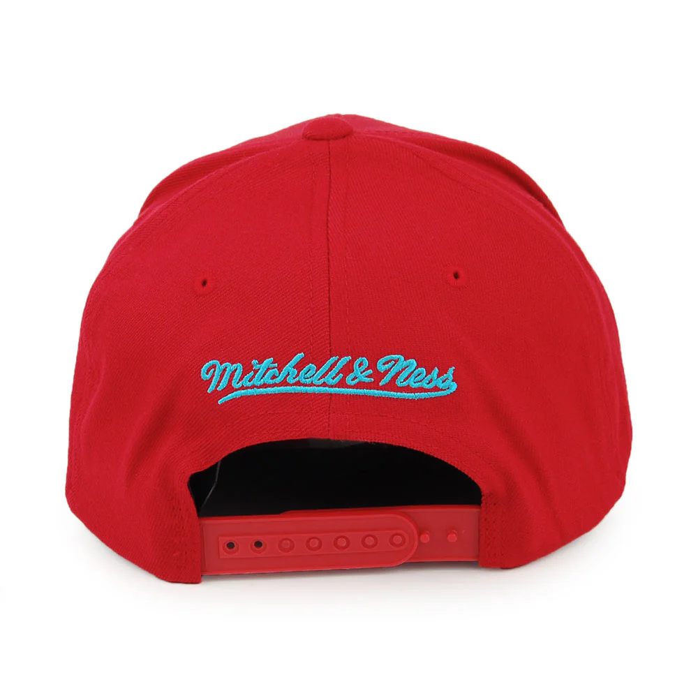 Mitchell & Ness Houston Rockets Snapback Cap - Red/Teal - Rot - Image 3