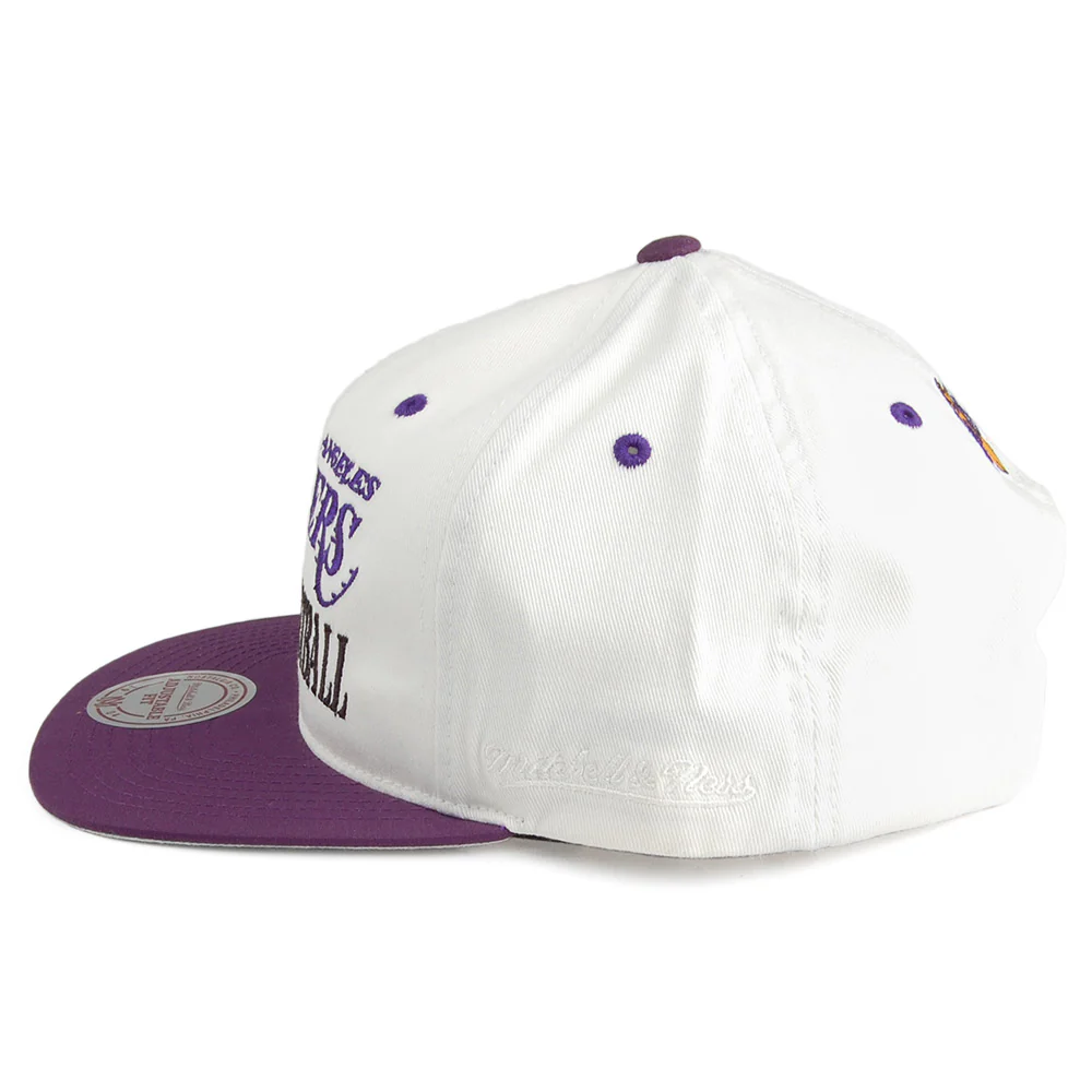 Mitchell & Ness L.A. Lakers Snapback Cap - Dunk - Cremeweiß-Lila - Image 3