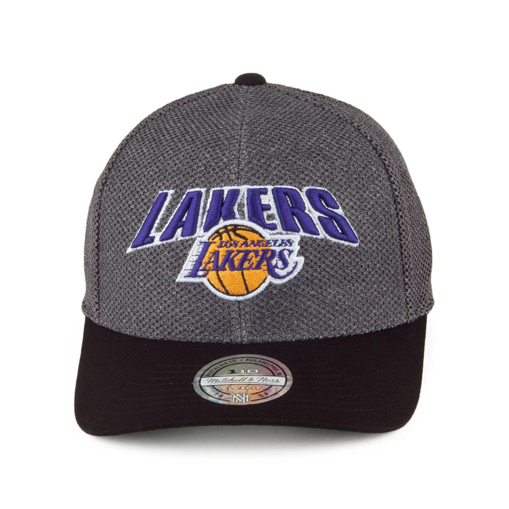 Mitchell & Ness L.A. Lakers Snapback Cap - Flashback 110 - Grau-Schwarz - Image 2