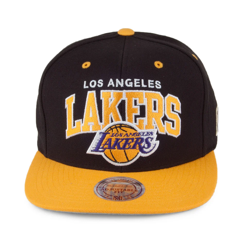 Mitchell & Ness L.A. Lakers Snapback Cap - Team Arch - Schwarz-Gelb - Image 2