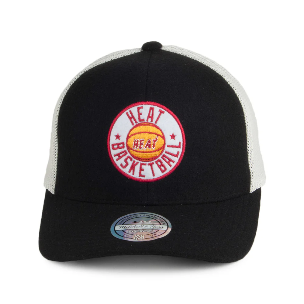 Mitchell & Ness Miami Heat Trucker Cap - HWC Patch 110 - Schwarz - Image 2