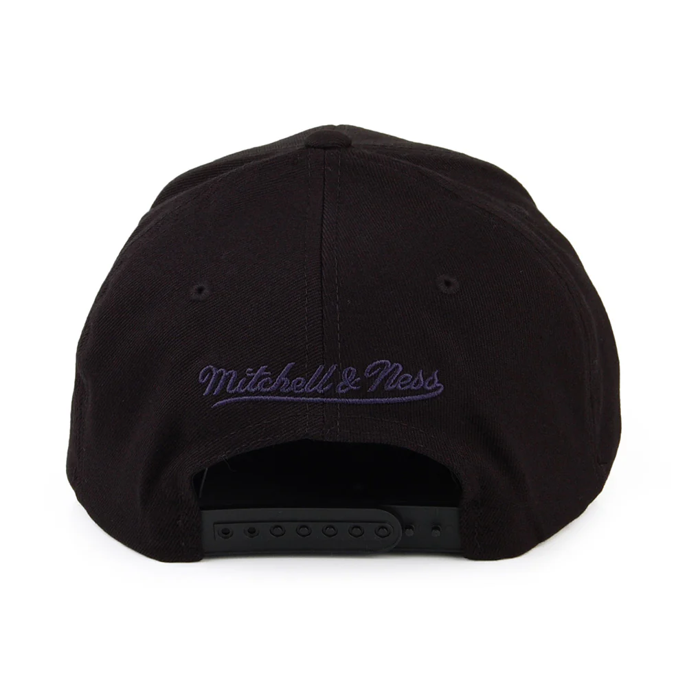 Mitchell & Ness Minnesota Timberwolves Snapback Cap - Chrome Logo - Schwarz - Image 3