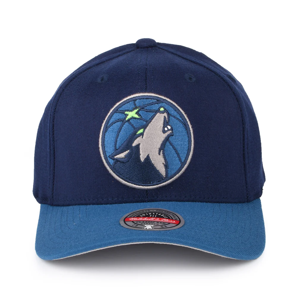 Mitchell & Ness Minnesota Timberwolves Snapback Cap - NBA Wool 2 Tone Stretch - Marineblau-Blau - Image 2