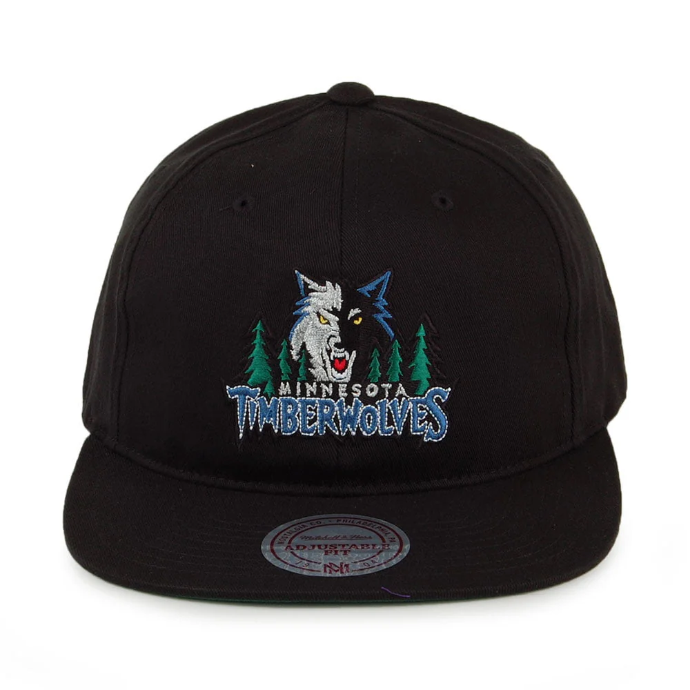 Mitchell & Ness Minnesota Timberwolves Snapback Cap - Team Logo Deadstock - Schwarz - Image 2