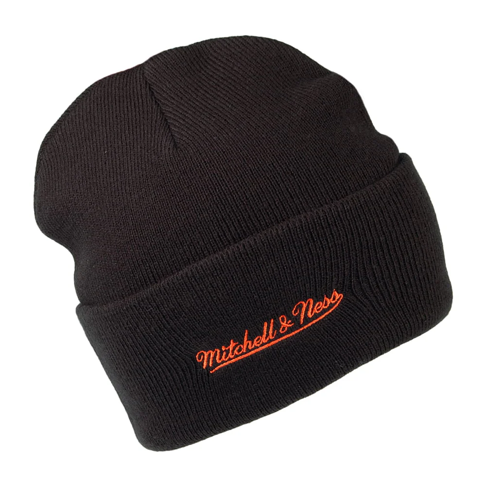 Mitchell & Ness New York Knicks Beanie Mütze NBA Team Logo Cuff Knit - Schwarz - Image 2