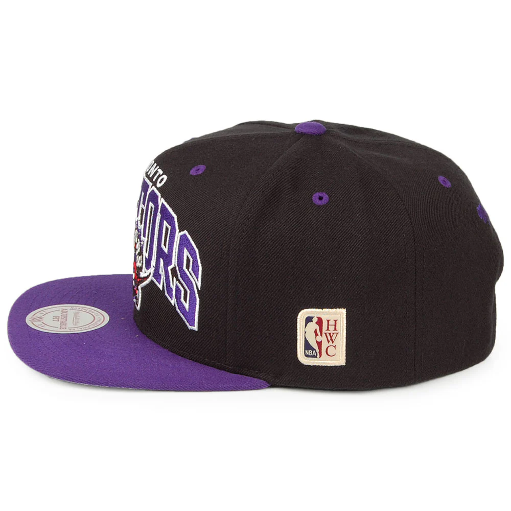 Mitchell & Ness Toronto Raptors Snapback Cap NBA Arch 2 Tone - Schwarz - Lila - Image 2