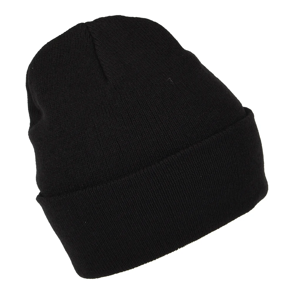 NASA Beanie Mütze mit Umschlag gestrickt - Schwarz - Image 2