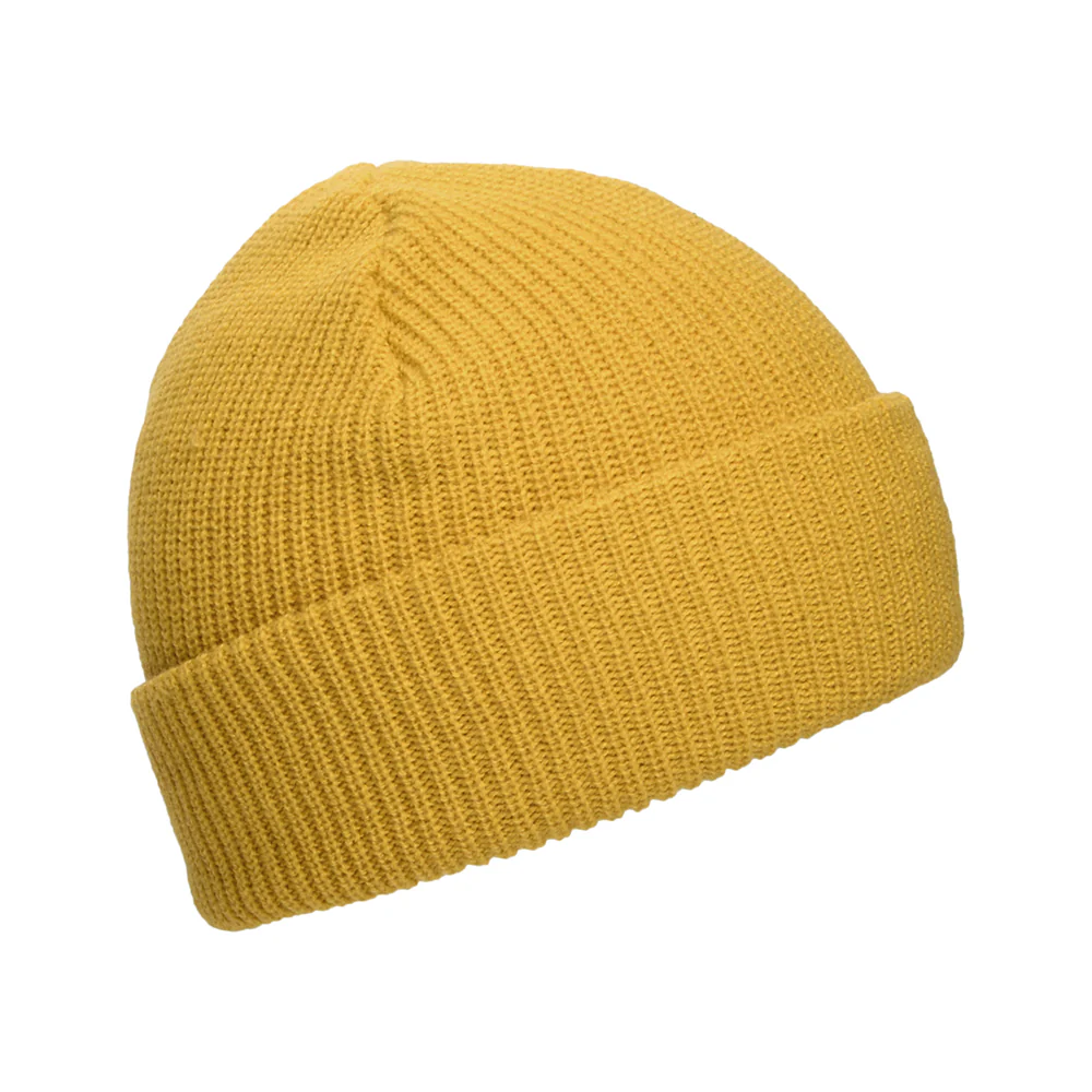 New Balance Fisherman Beanie Mütze im Rippenstrick - Senfgelb - Image 2