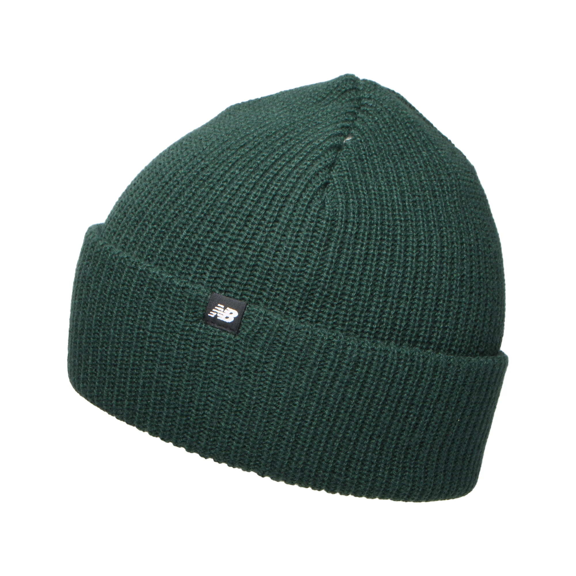 New Balance Fisherman Beanie Mütze im Rippenstrick - Waldgrün