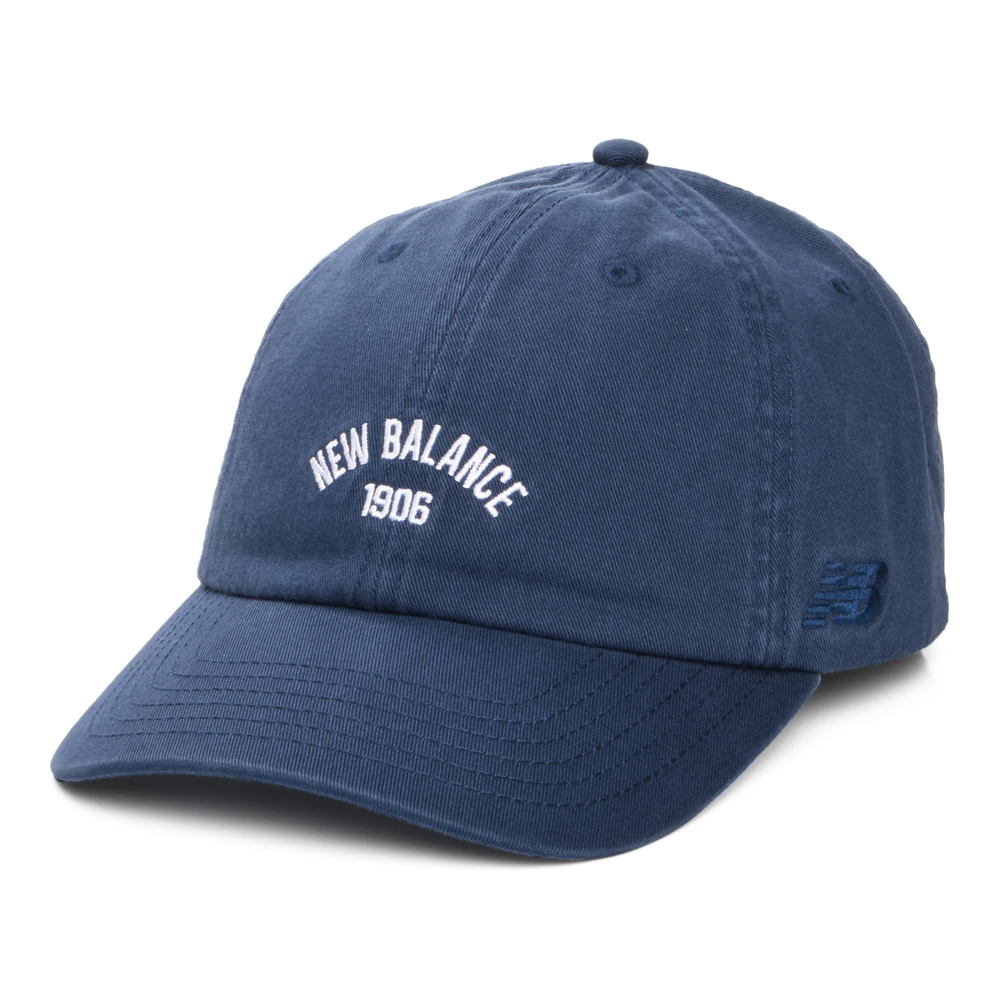 New Balance NB 1906 Verwaschener Baseball Cap aus Baumwolle - Marineblau