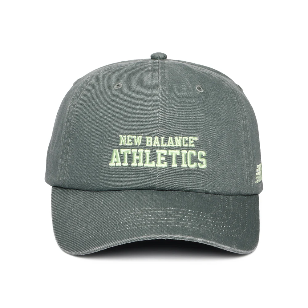 New Balance NB Athletics Baseball Cap aus gewaschenem Baumwolltwill - Dunkelgrün - Image 2