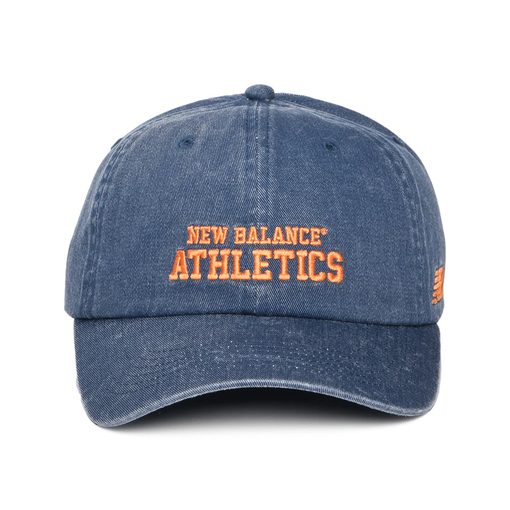 New Balance NB Athletics Baseball Cap aus gewaschenem Baumwolltwill - Marineblau - Image 2