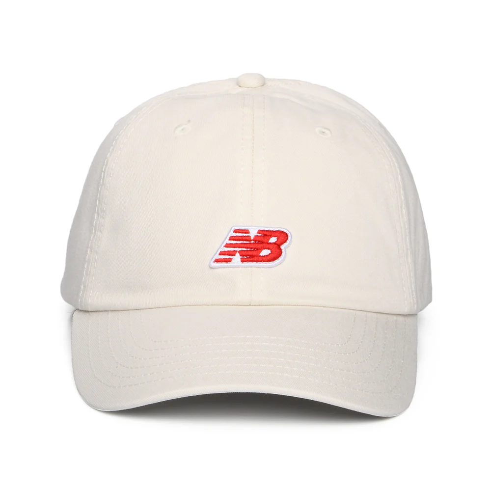 New Balance NB Patch Logo Baseball Cap aus Baumwolle - Cremeweiß - Image 2
