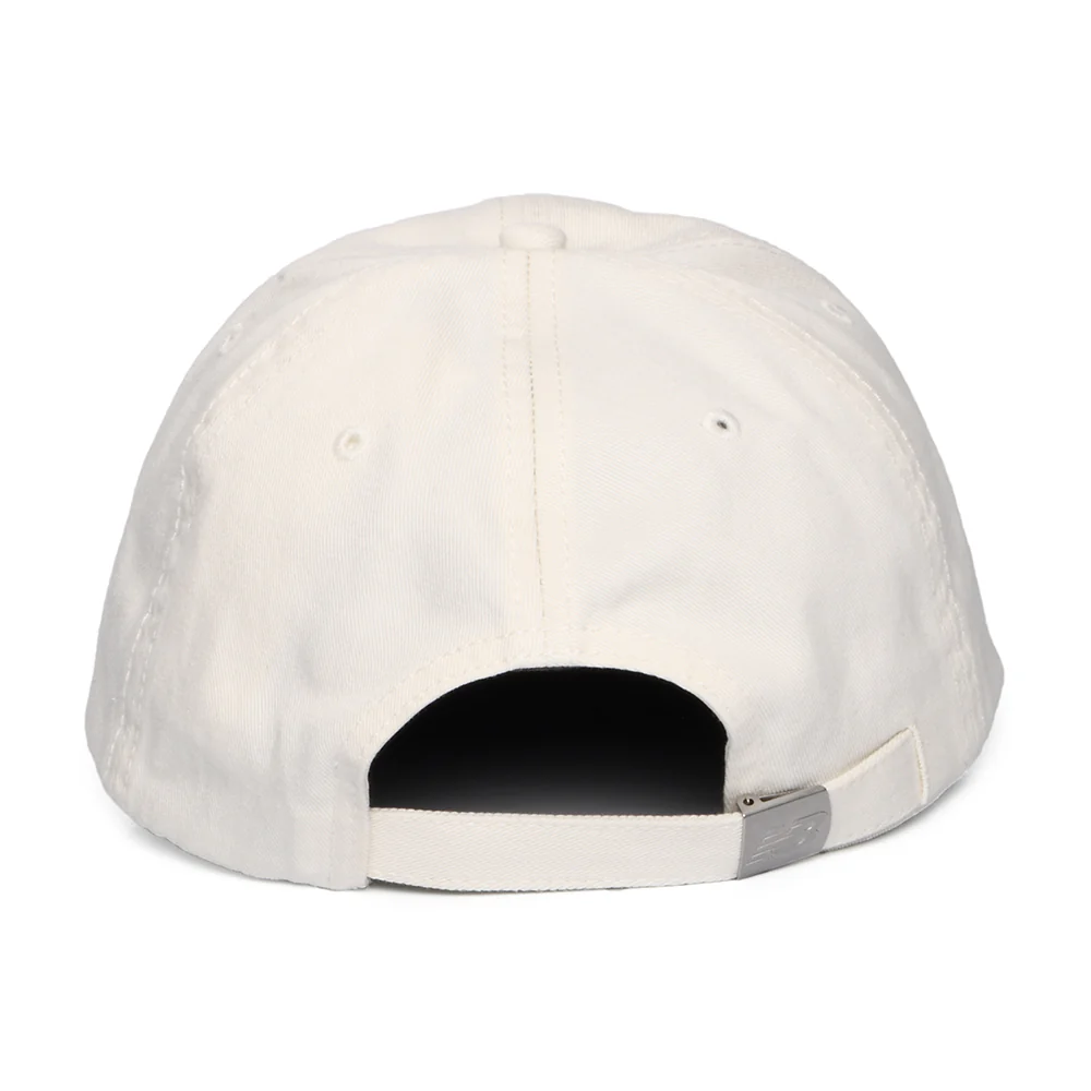 New Balance NB Patch Logo Baseball Cap aus Baumwolle - Cremeweiß - Image 3