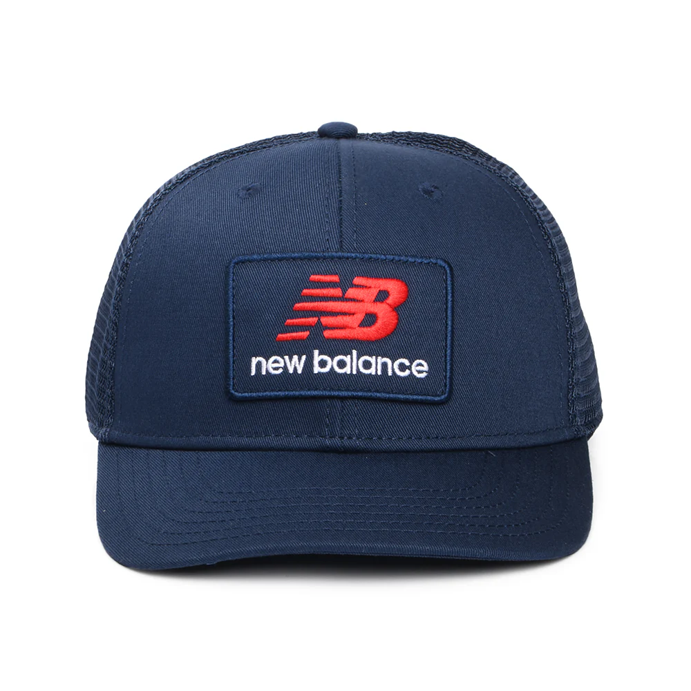 New Balance NB Stacked Patch Logo Trucker Cap - Marineblau - Image 2