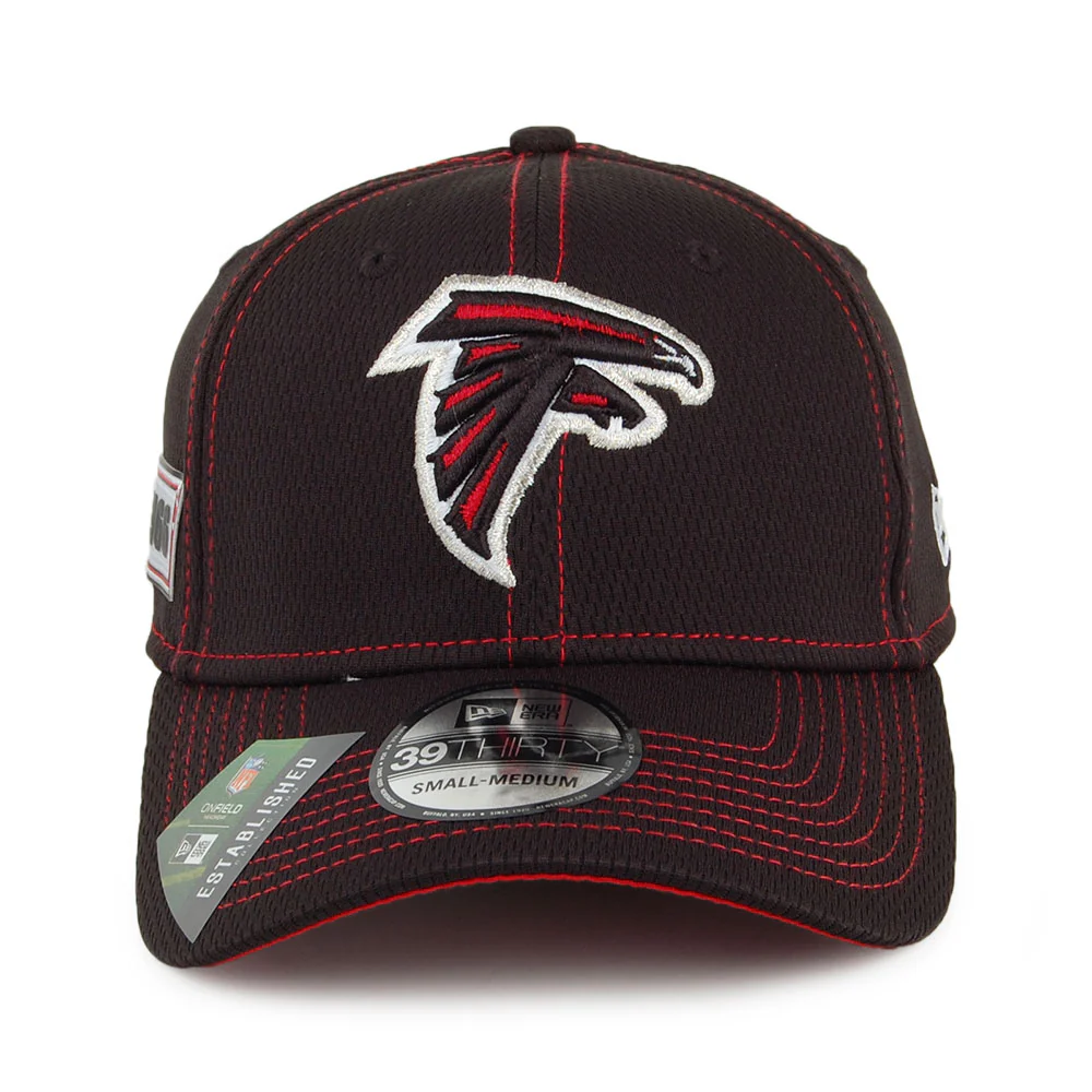New Era 39THIRTY Atlanta Falcons Baseball Cap - NFL Onfield Road - Schwarz - Image 2