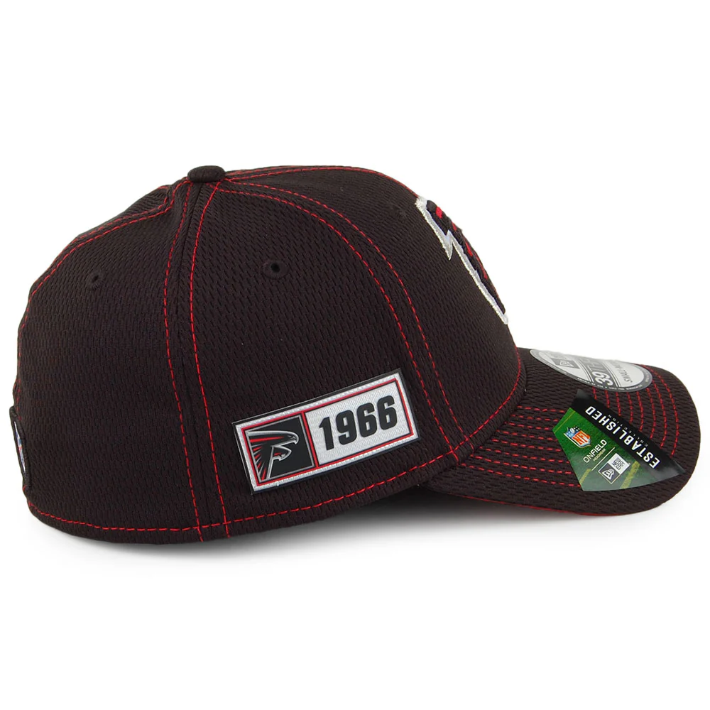 New Era 39THIRTY Atlanta Falcons Baseball Cap - NFL Onfield Road - Schwarz - Image 3