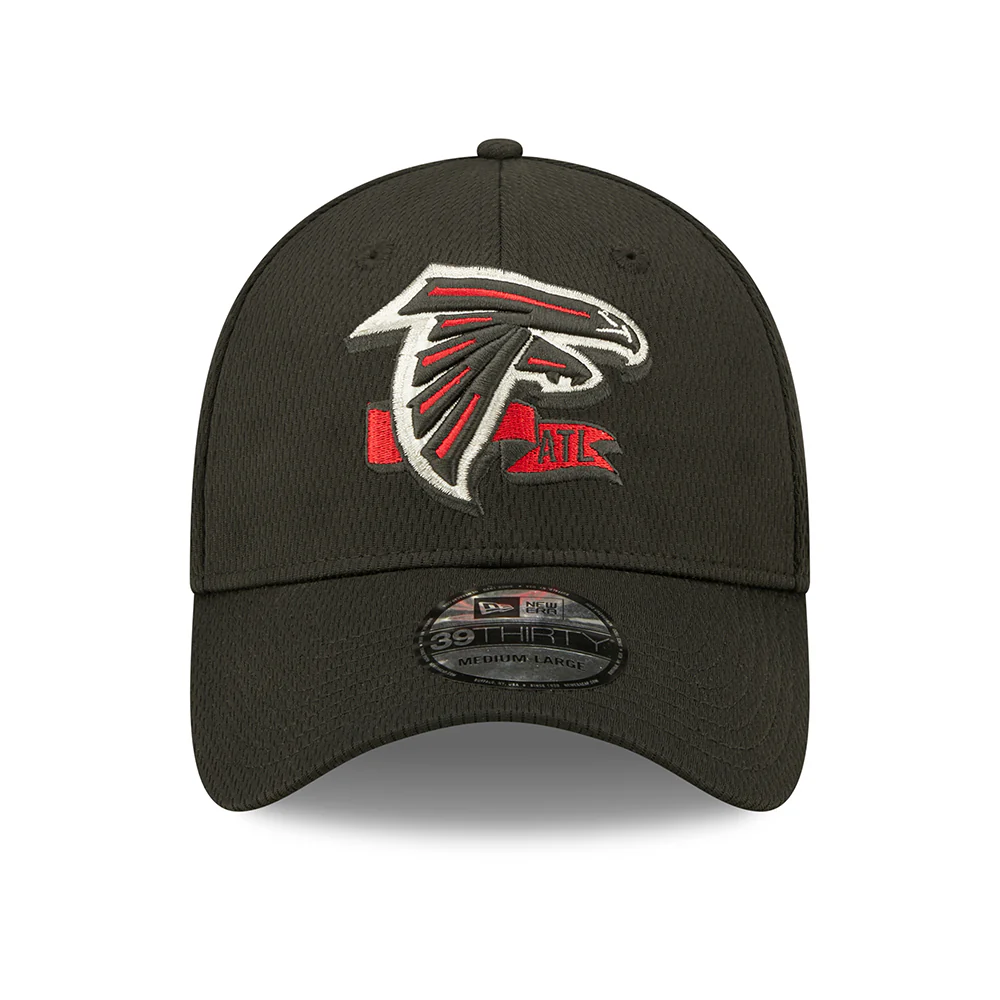 New Era 39THIRTY Atlanta Falcons Baseball Cap - NFL Sideline On Field - Schwarz - Image 2