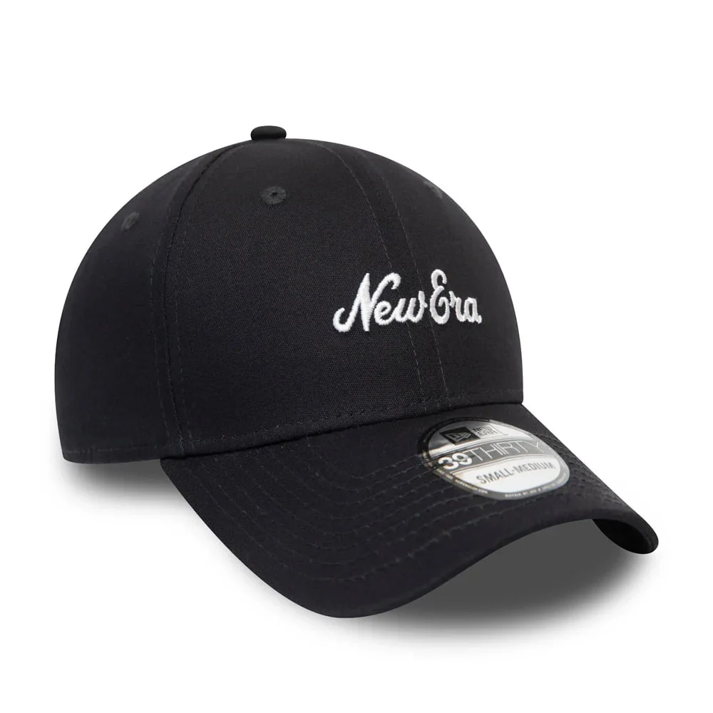 New Era 39THIRTY Baseball Cap - Cursive Logo - Marineblau - Image 3
