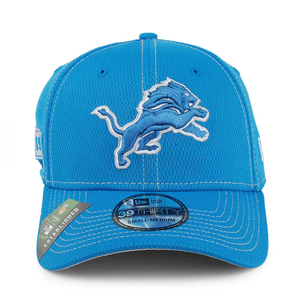 New Era 39THIRTY Detroit Lions Baseball Cap - NFL Onfield Road - Blau - Image 2