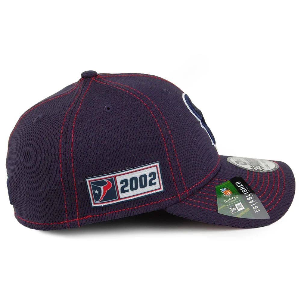 New Era 39THIRTY Houston Texans Baseball Cap - NFL Onfield Road - Marineblau - Image 3