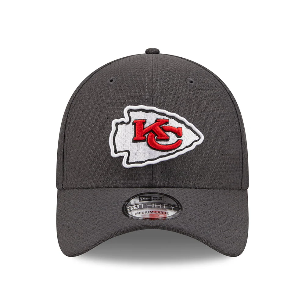 New Era 39THIRTY Kansas City Chiefs Baseball Cap - NFL Hex Tech - Graphitgrau - Image 2