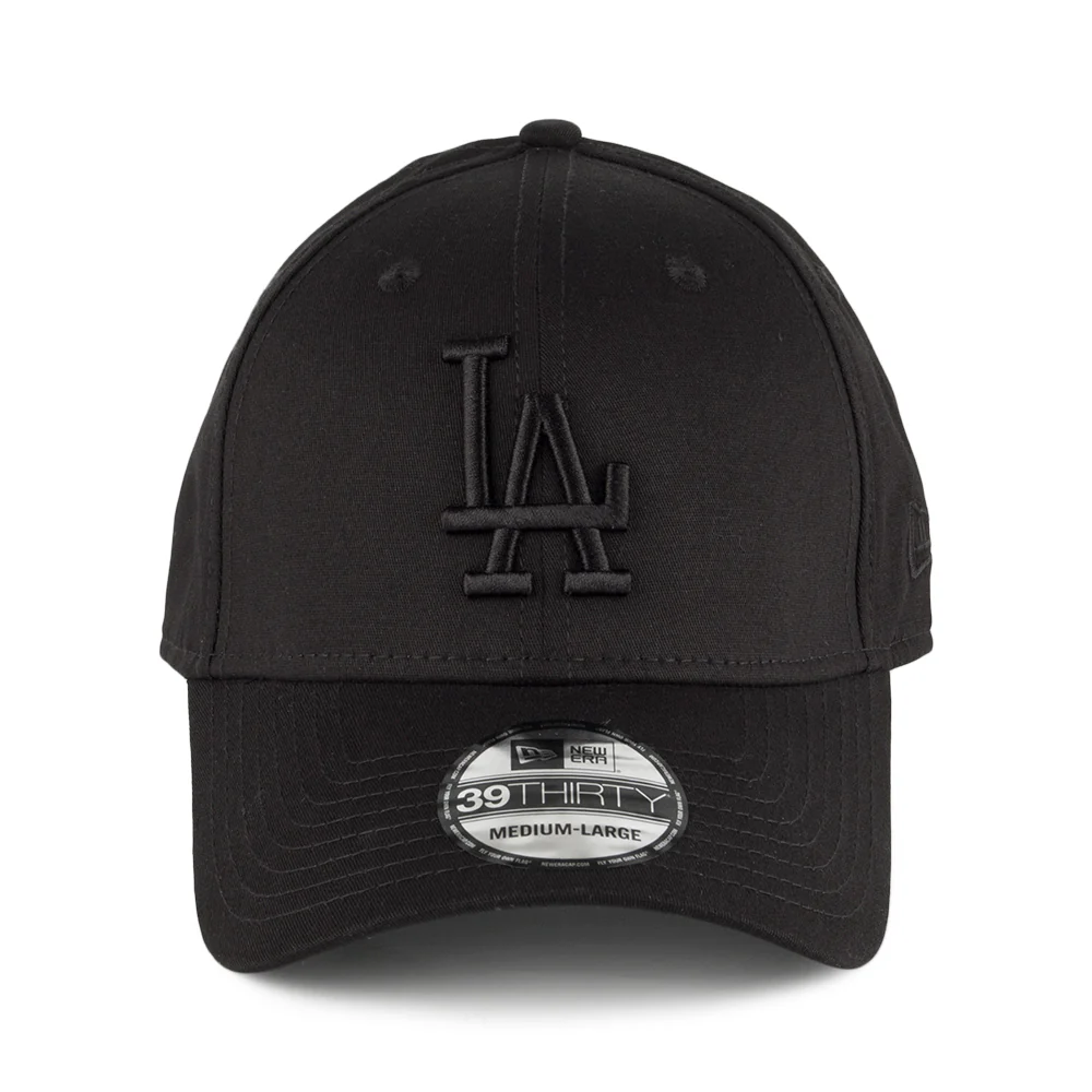 New Era 39THIRTY L.A. Dodgers Baseball Cap - Black Base - Schwarz - Image 2
