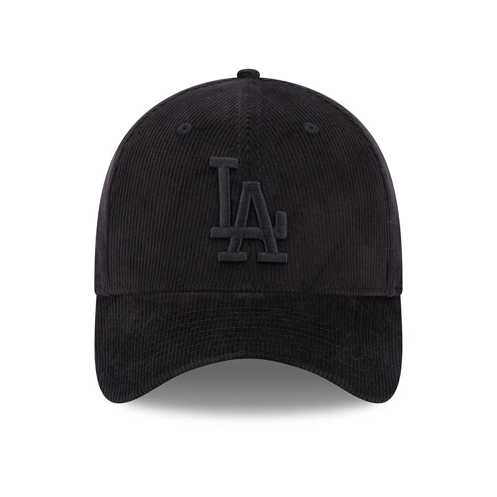 New Era 39THIRTY L.A. Dodgers Baseball Cap - MLB Cord - Schwarz auf Schwarz - Image 2