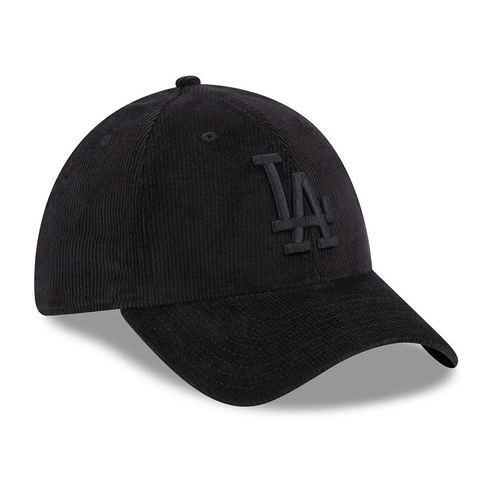 New Era 39THIRTY L.A. Dodgers Baseball Cap - MLB Cord - Schwarz auf Schwarz - Image 3
