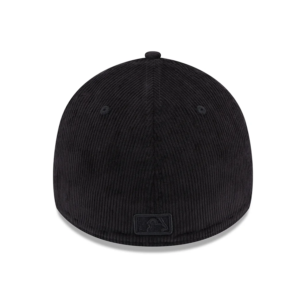 New Era 39THIRTY L.A. Dodgers Baseball Cap - MLB Cord - Schwarz auf Schwarz - Image 4