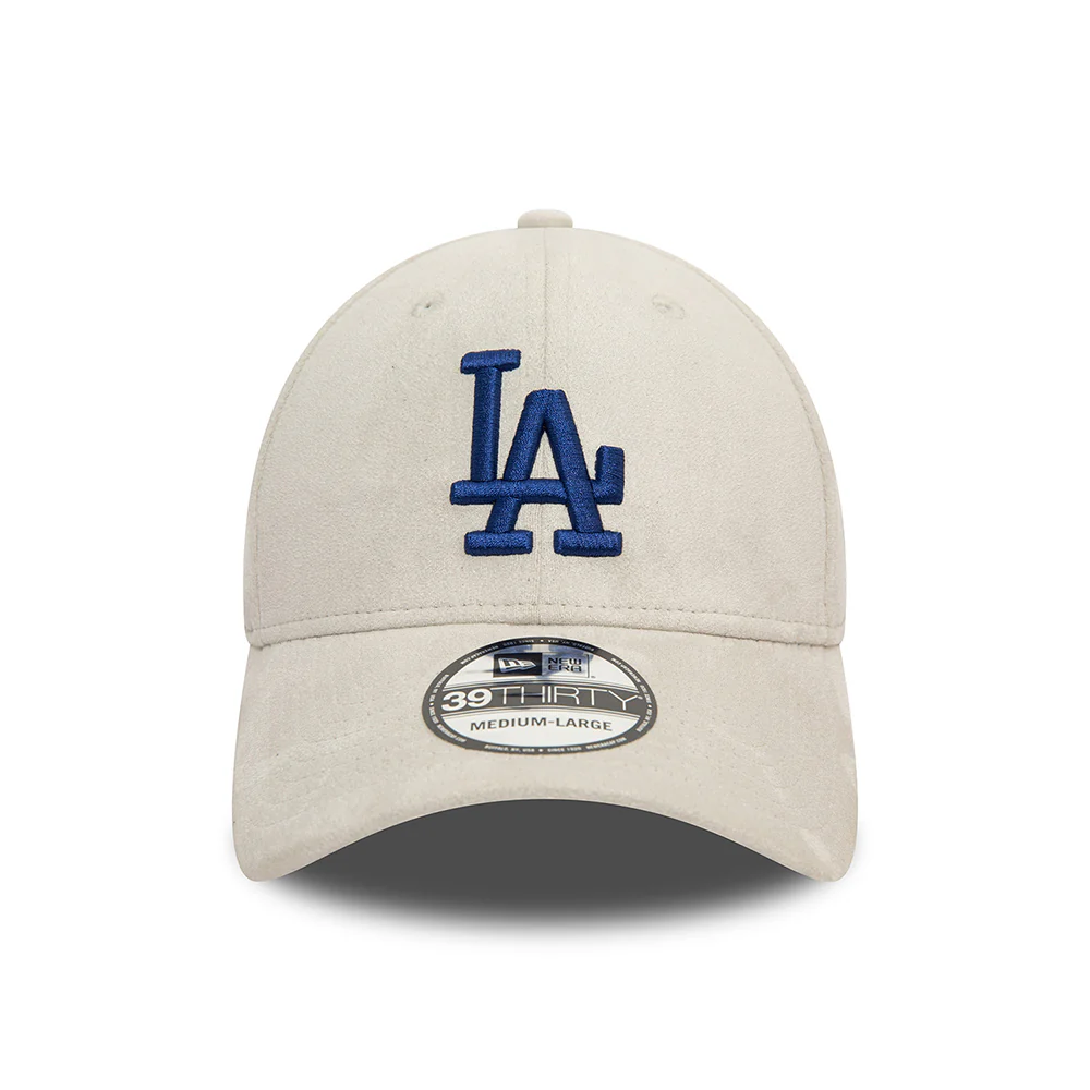 New Era 39THIRTY L.A. Dodgers Baseball Cap - MLB Faux Suede - Grau-Marineblau - Image 2