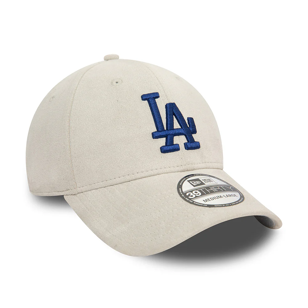New Era 39THIRTY L.A. Dodgers Baseball Cap - MLB Faux Suede - Grau-Marineblau - Image 3