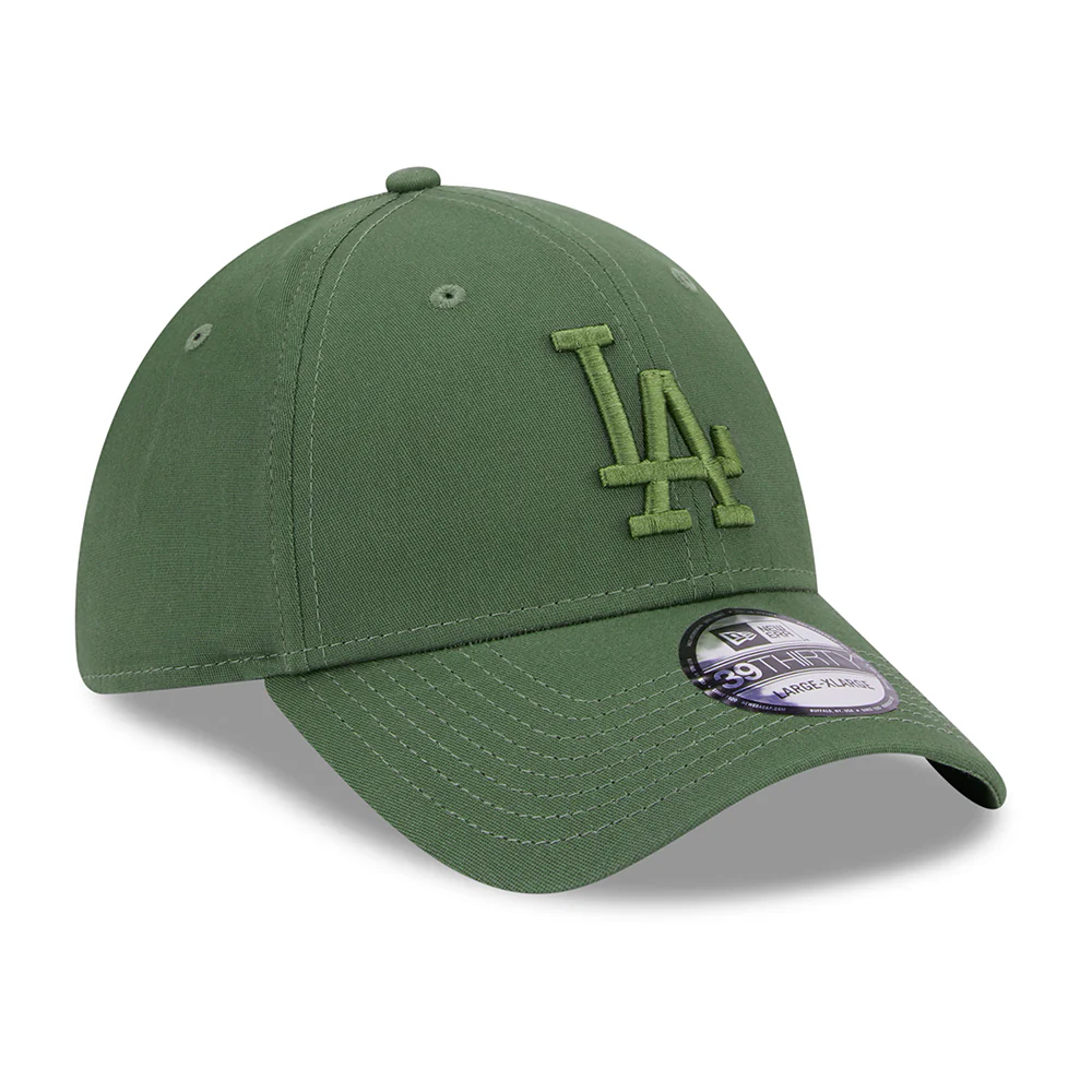 New Era 39THIRTY L.A. Dodgers Baseball Cap - MLB League Essential - Olivgrün auf Olivgrün - Image 3