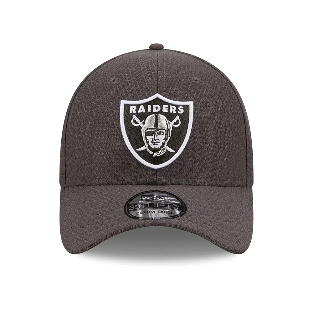 New Era 39THIRTY Las Vegas Raiders Baseball Cap - NFL Hex Tech - Grau - Image 2