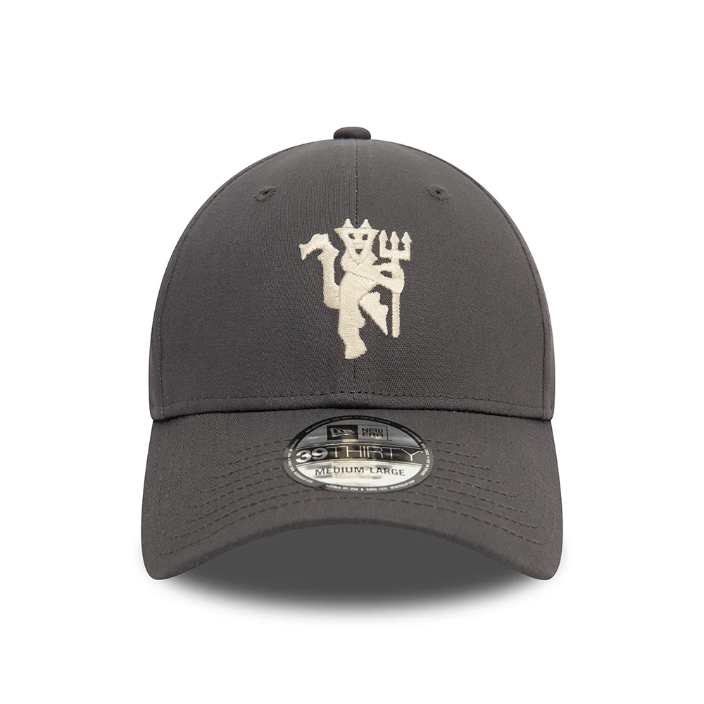 New Era 39THIRTY Manchester United FC Baseball Cap - Devil Crest - Graphitgrau - Image 2