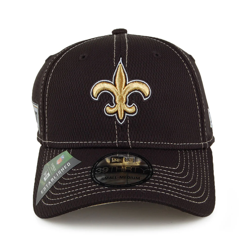 New Era 39THIRTY New Orleans Saints Baseball Cap - NFL Onfield Road - Schwarz - Image 2