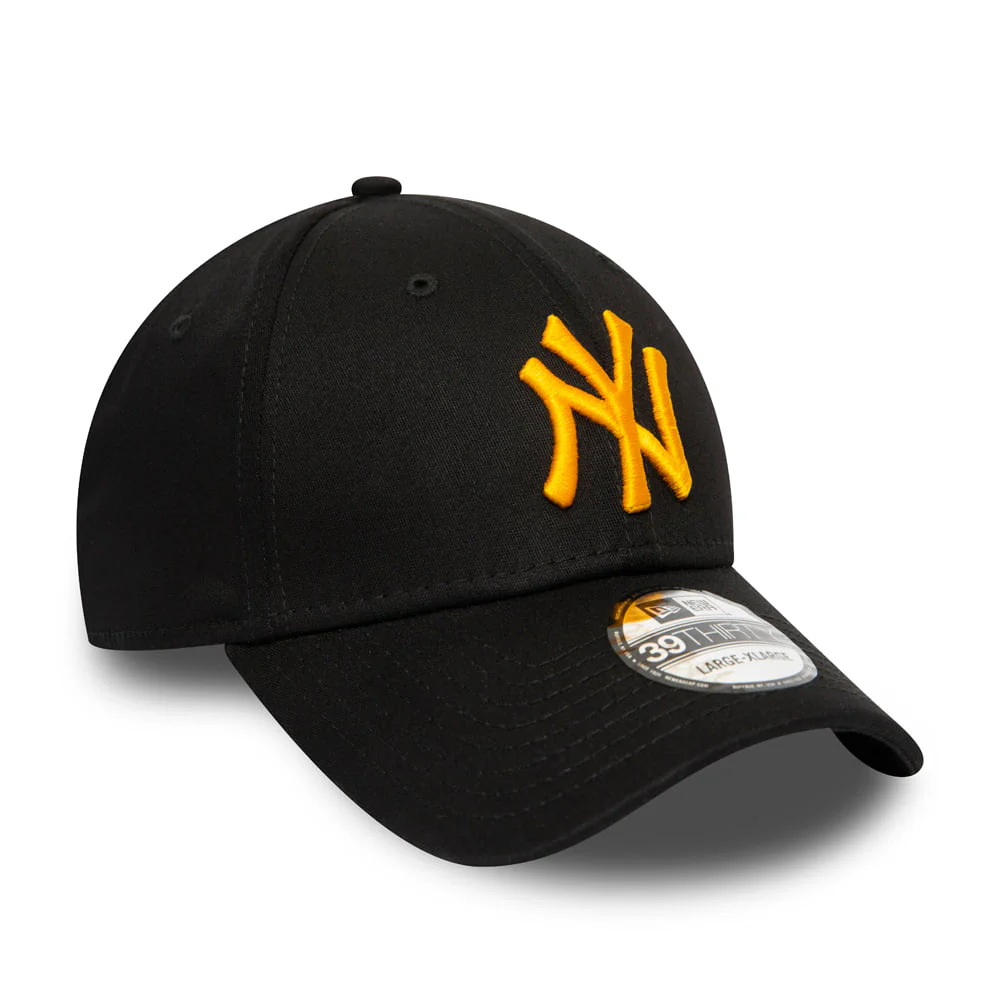 New Era 39THIRTY New York Yankees Baseball Cap - MLB League Essential II - Schwarz-Gelb - Image 3