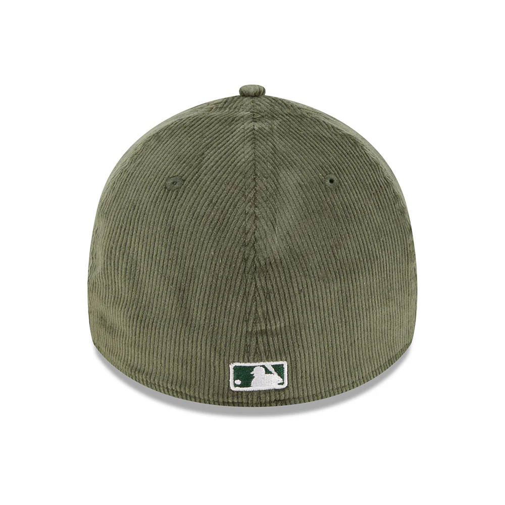 New Era 39THIRTY New York Yankees Baseball Cap - MLB Cord - Dunkelgrün-Weiß - Image 4