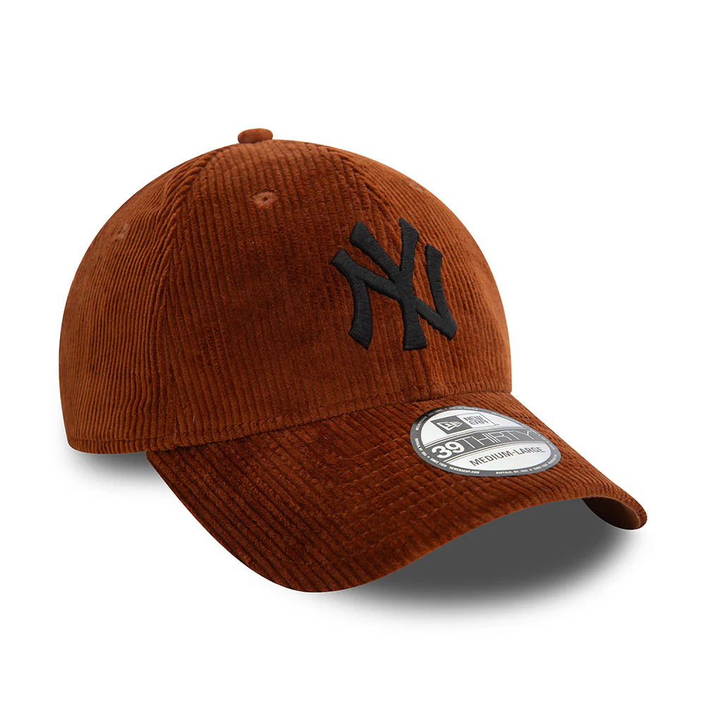 New Era 39THIRTY New York Yankees Baseball Cap - MLB Cord II - Braun-Schwarz - Image 3
