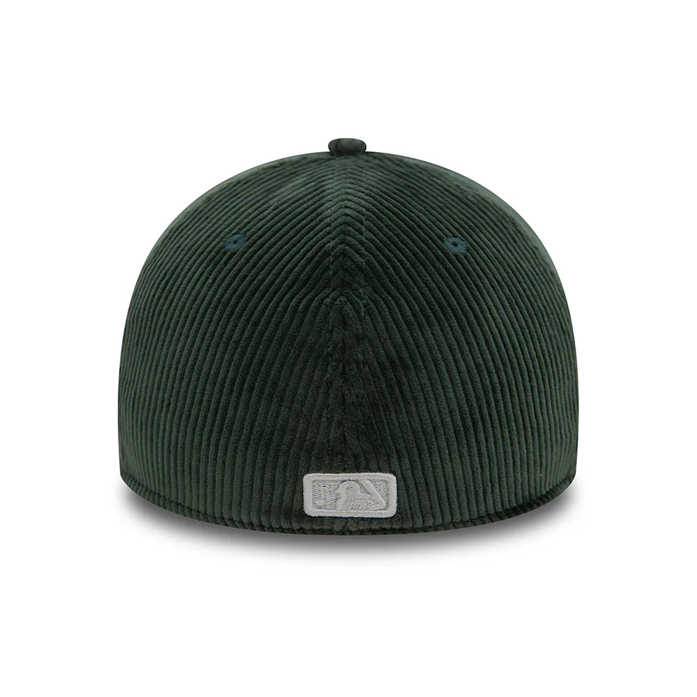 New Era 39THIRTY New York Yankees Baseball Cap - MLB Cord II - Dunkelgrün-Weiß - Image 4