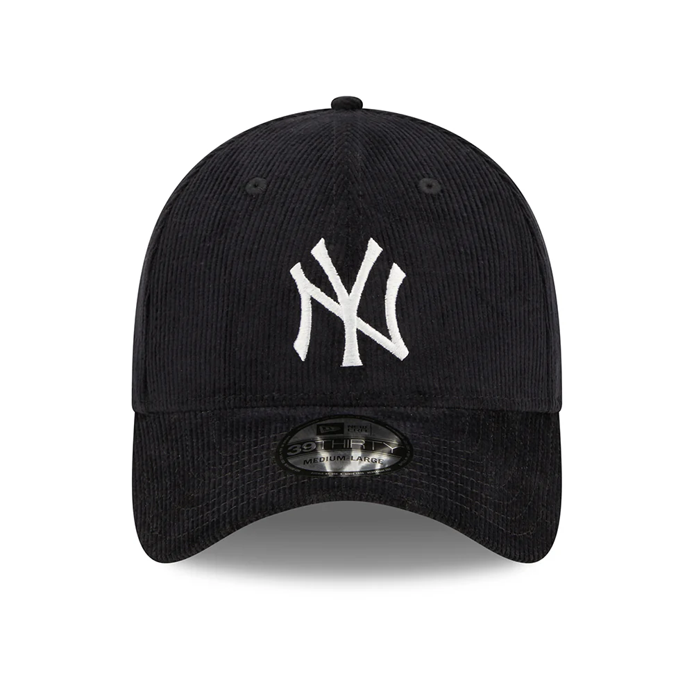 New Era 39THIRTY New York Yankees Baseball Cap - MLB Cord - Marineblau-Weiß - Image 2