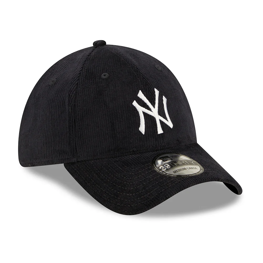 New Era 39THIRTY New York Yankees Baseball Cap - MLB Cord - Marineblau-Weiß - Image 3