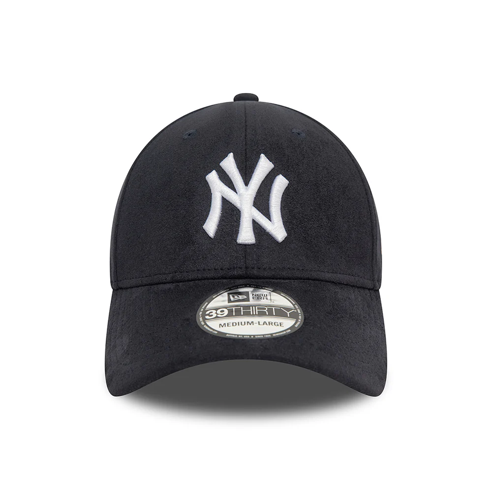 New Era 39THIRTY New York Yankees Baseball Cap - MLB Faux Suede - Marineblau-Weiß - Image 2