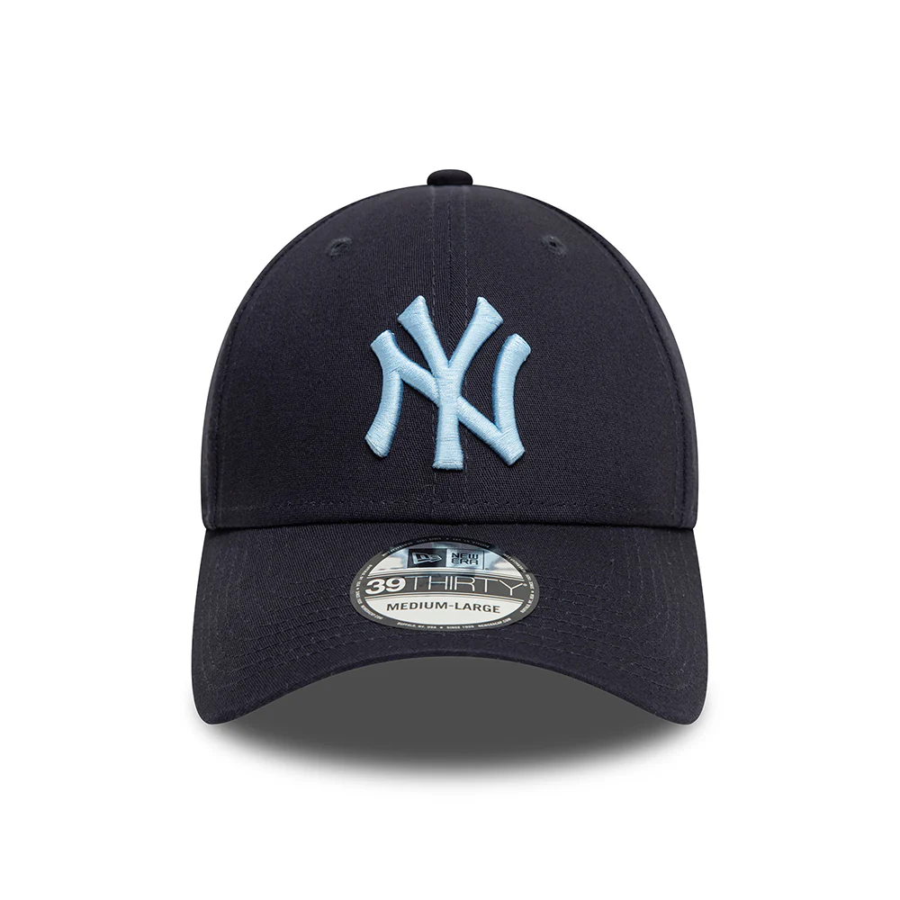 New Era 39THIRTY New York Yankees Baseball Cap - MLB League Essential II - Marineblau-Himmelblau - Image 2