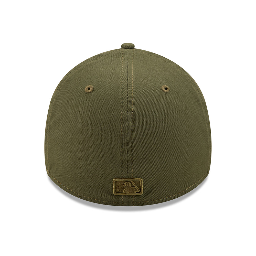 New Era 39THIRTY New York Yankees Baseball Cap - MLB League Essential II - Olivgrün-Steingrau - Image 3