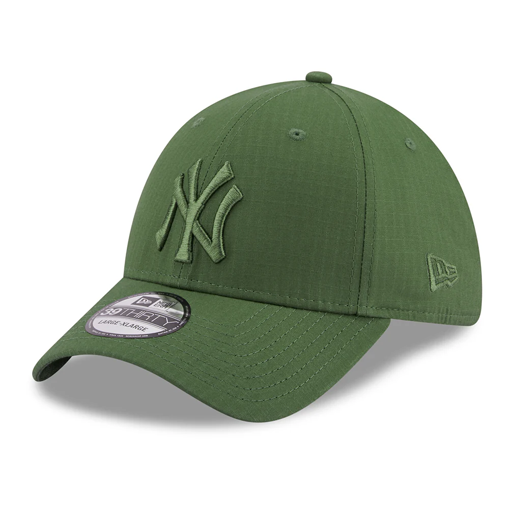 New Era 39THIRTY New York Yankees Baseball Cap - MLB Ripstop - Olivgrün auf Olivgrün
