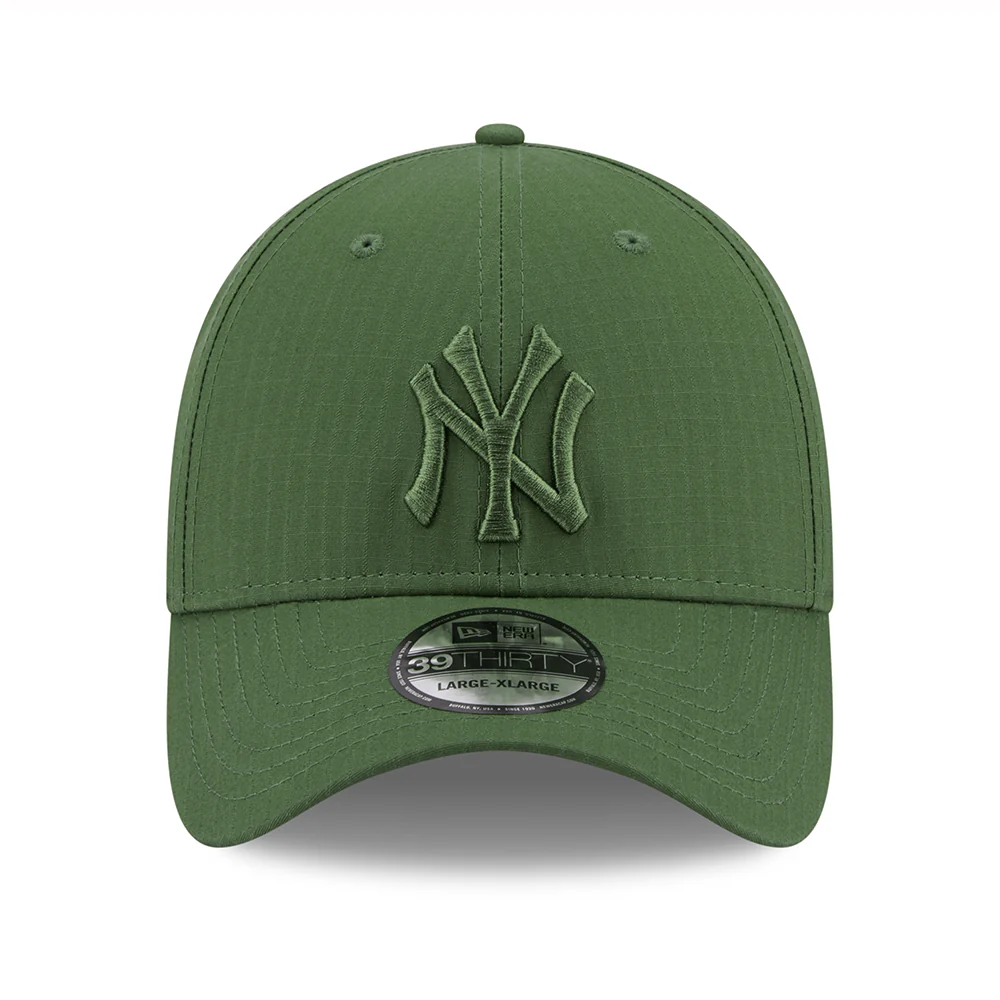New Era 39THIRTY New York Yankees Baseball Cap - MLB Ripstop - Olivgrün auf Olivgrün - Image 2