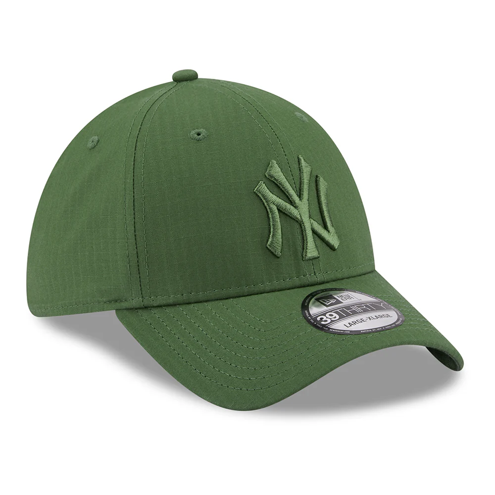 New Era 39THIRTY New York Yankees Baseball Cap - MLB Ripstop - Olivgrün auf Olivgrün - Image 3